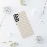 Pretty Gold and Grey Dots Phone Case - Tough & Trendy