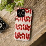 Hearts Aligned Pattern Phone Case - Tough & Trendy