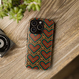 Hearts Beat Pattern Phone Case - Tough & Trendy