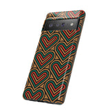 Hearts Beat Pattern Phone Case - Tough & Trendy