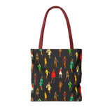 Vintage Fashion Ladies Print Tote Bag - Stylish & Versatile Carryall