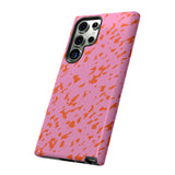 Tangerine Marble Pattern Phone Case - Tough & Trendy