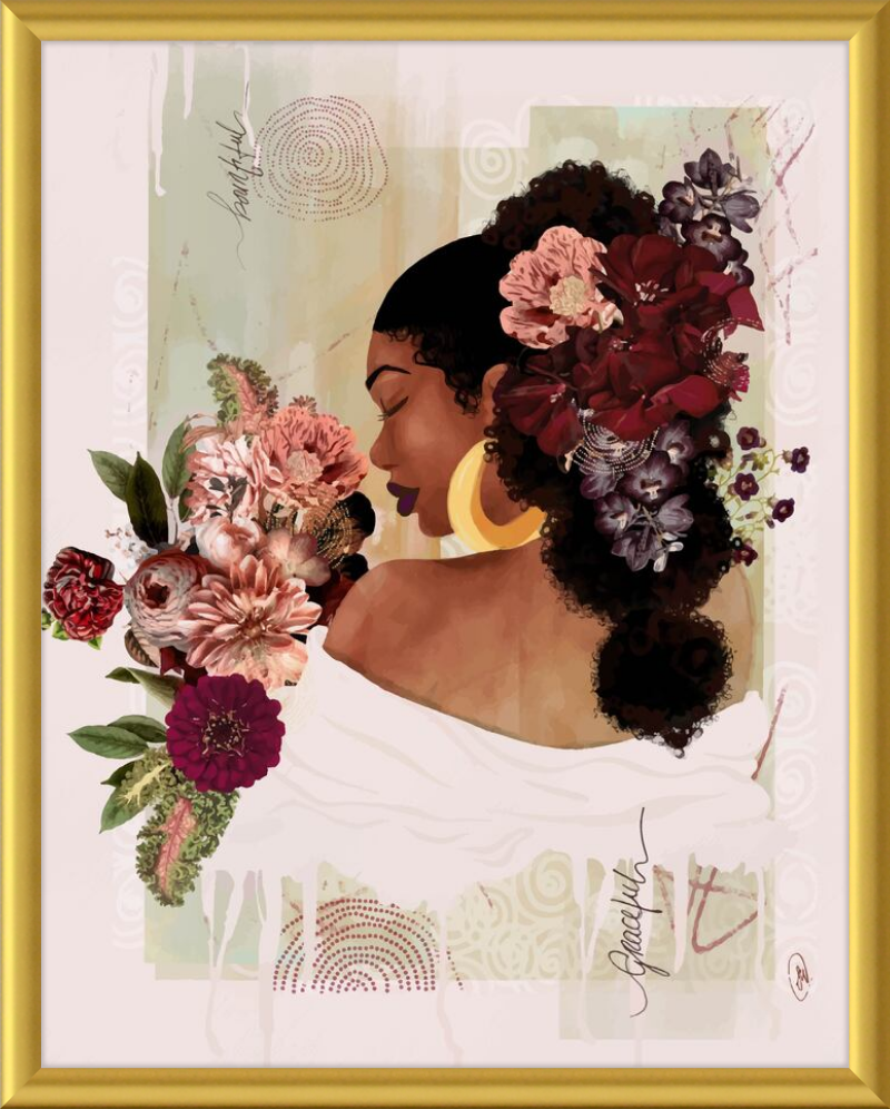The Smell of Flowers Reminds Me Framed Art Print