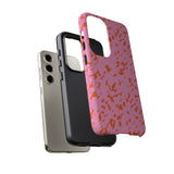 Tangerine Marble Pattern Phone Case - Tough & Trendy