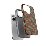 Stylish Heart Pattern Phone Case - Tough & Trendy