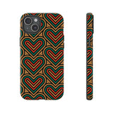 Hearts Beat Pattern Phone Case - Tough & Trendy