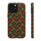 Stylish Heart Pattern Phone Case - Tough & Trendy