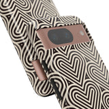 Hearts Beat Pattern Phone Case - Tough & Trendy