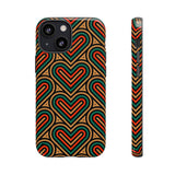 Stylish Heart Pattern Phone Case - Tough & Trendy