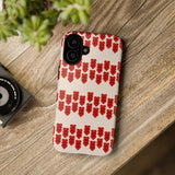 Hearts Aligned Pattern Phone Case - Tough & Trendy