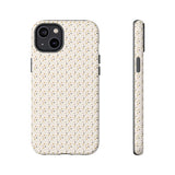 Pretty Gold and Grey Dots Phone Case - Tough & Trendy