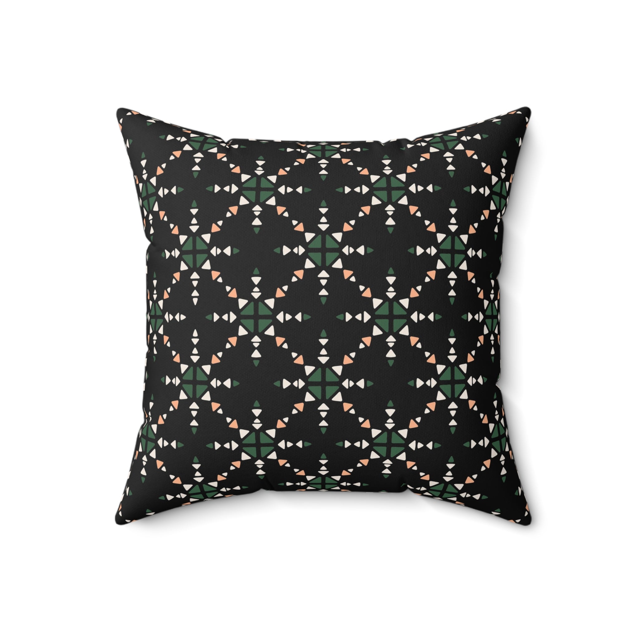 Forestry Geometric Pillow - Spun Polyester Square Cushion