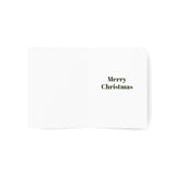 Pie Eating Christmas Eggnog Holiday Greeting Cards Set - 1, 10, 30 Pieces - Perfect for Celebrations