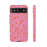 Tangerine Marble Pattern Phone Case - Tough & Trendy