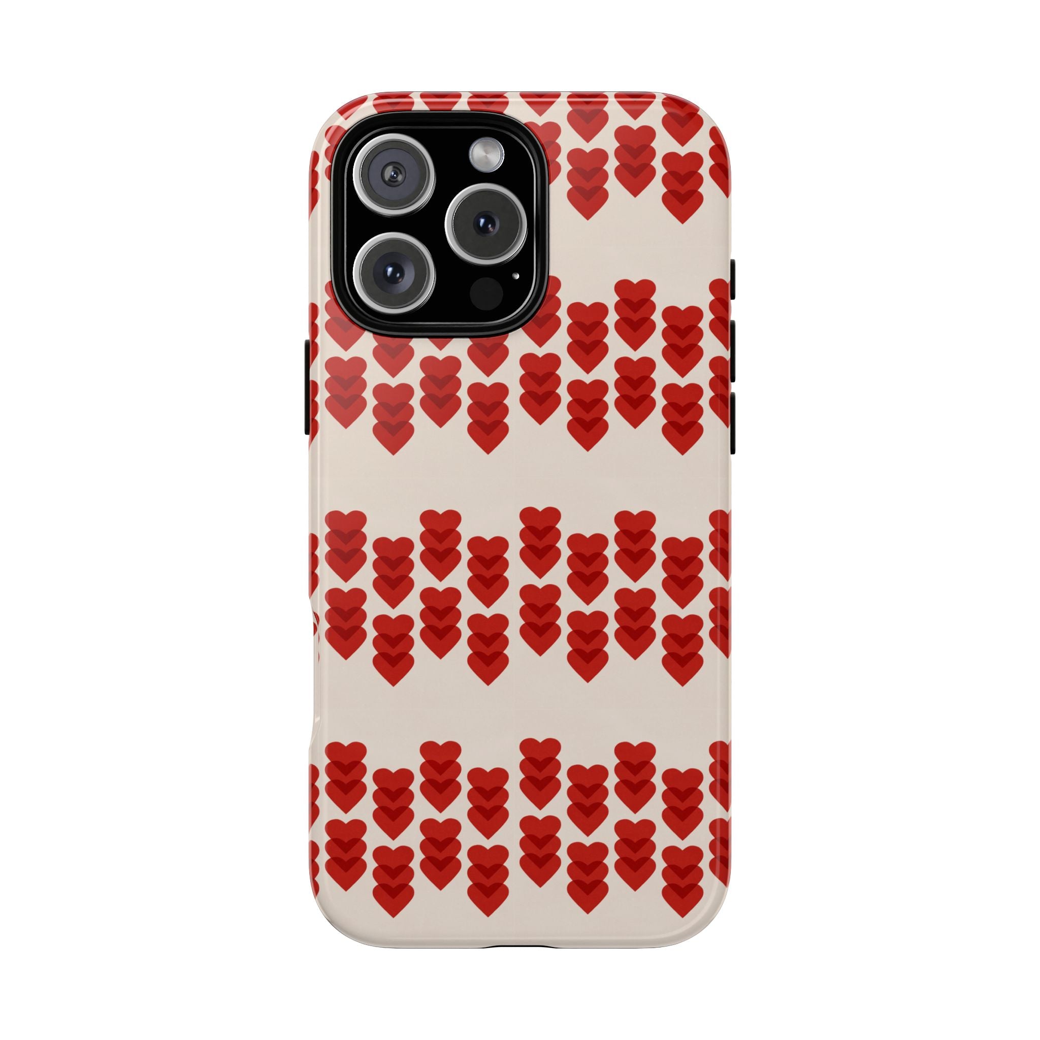 Hearts Aligned Pattern Phone Case - Tough & Trendy