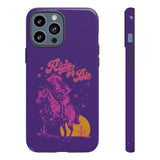 Ride or Die Cowgirl Pattern Phone Case - Tough & Trendy