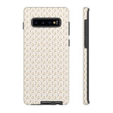 Pretty Gold and Grey Dots Phone Case - Tough & Trendy