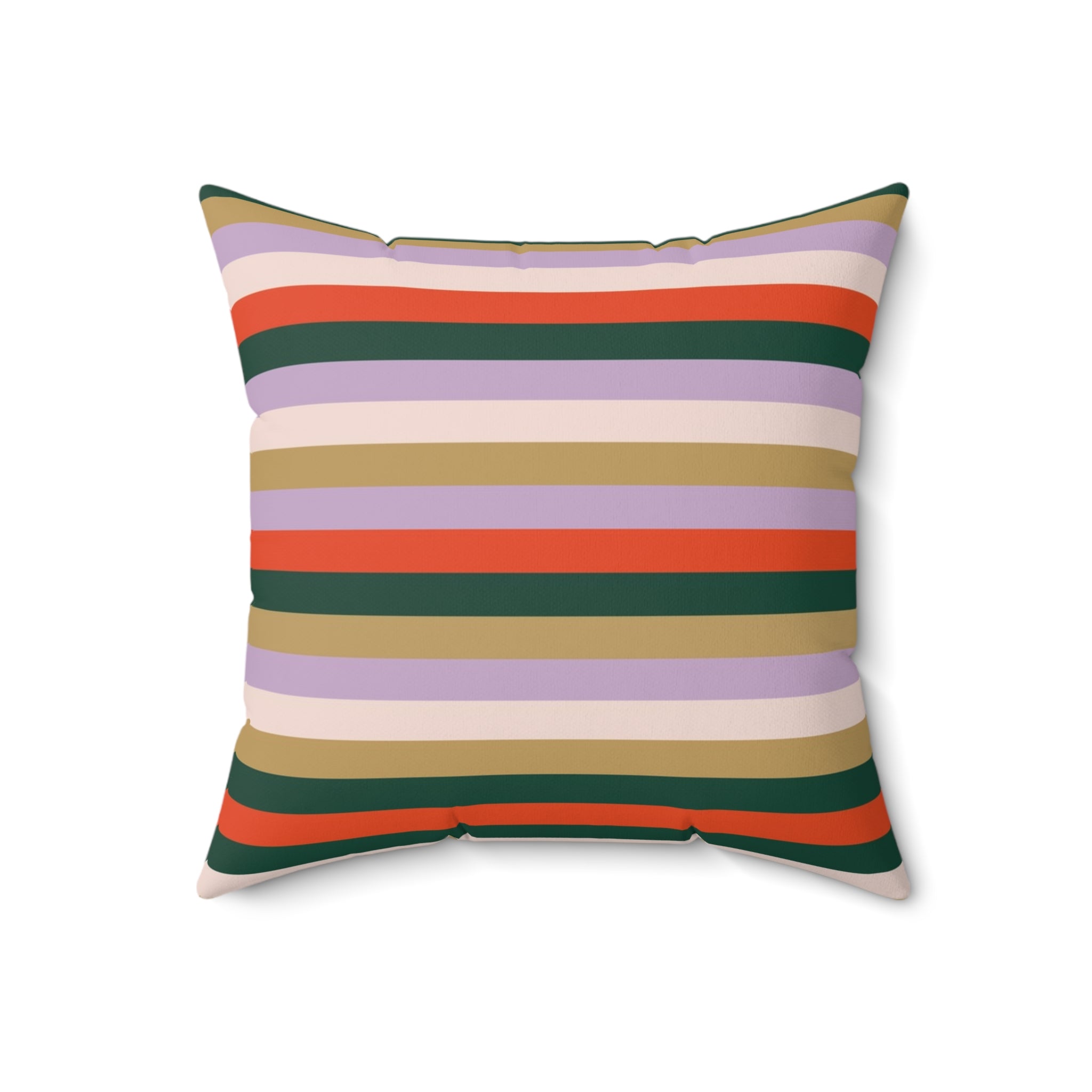 Colorful Striped Square Pillow - Cozy Home Decor Accent