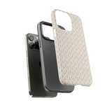 Pretty Gold and Grey Dots Phone Case - Tough & Trendy