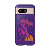 Ride or Die Cowgirl Pattern Phone Case - Tough & Trendy