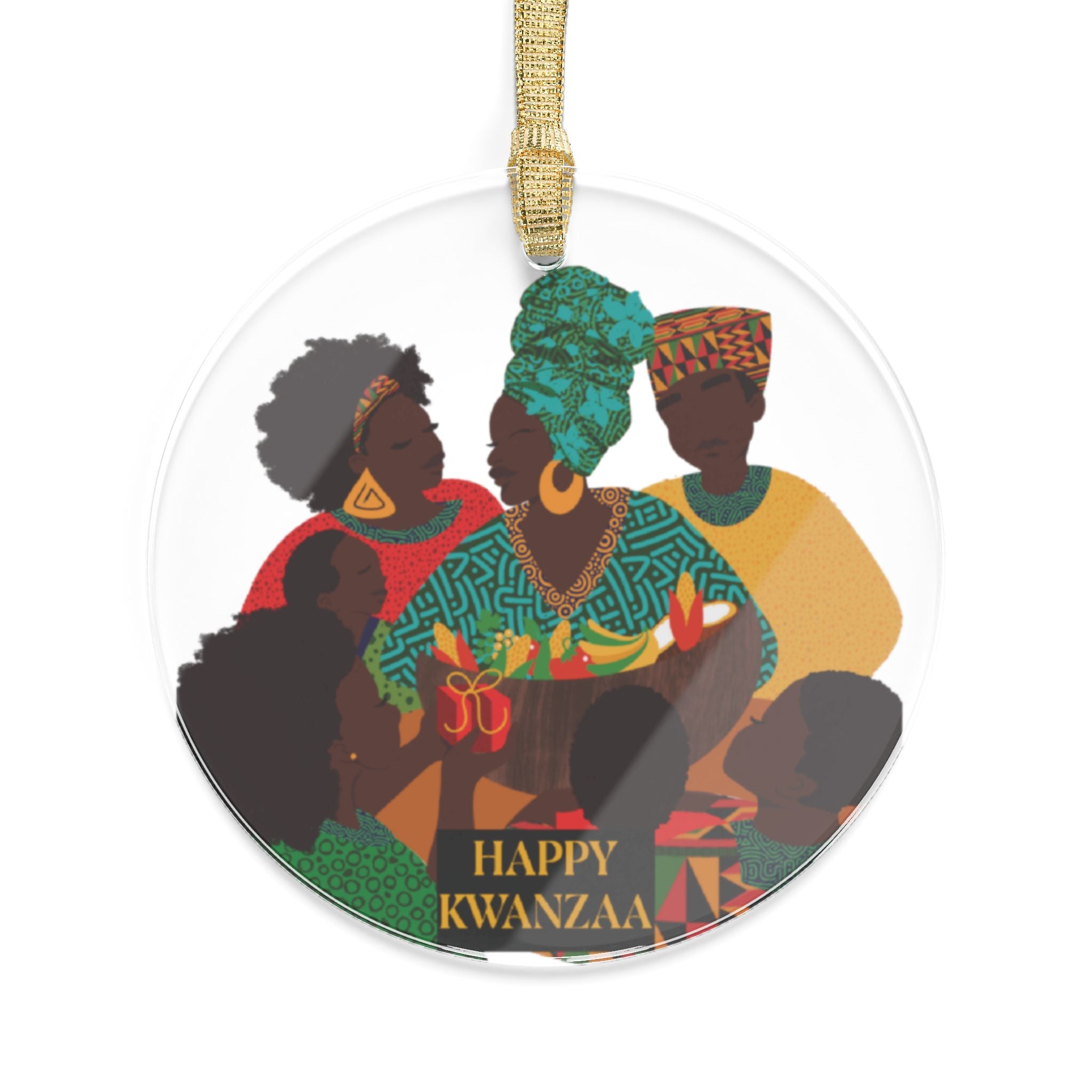 Kwanzaa Acrylic Ornaments - Happy Kwanzaa Holiday Decor