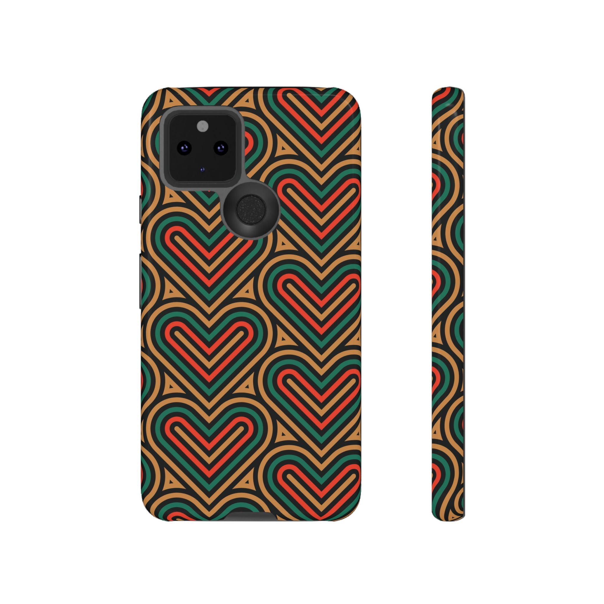 Hearts Beat Pattern Phone Case - Tough & Trendy