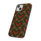 Stylish Heart Pattern Phone Case - Tough & Trendy