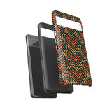 Stylish Heart Pattern Phone Case - Tough & Trendy