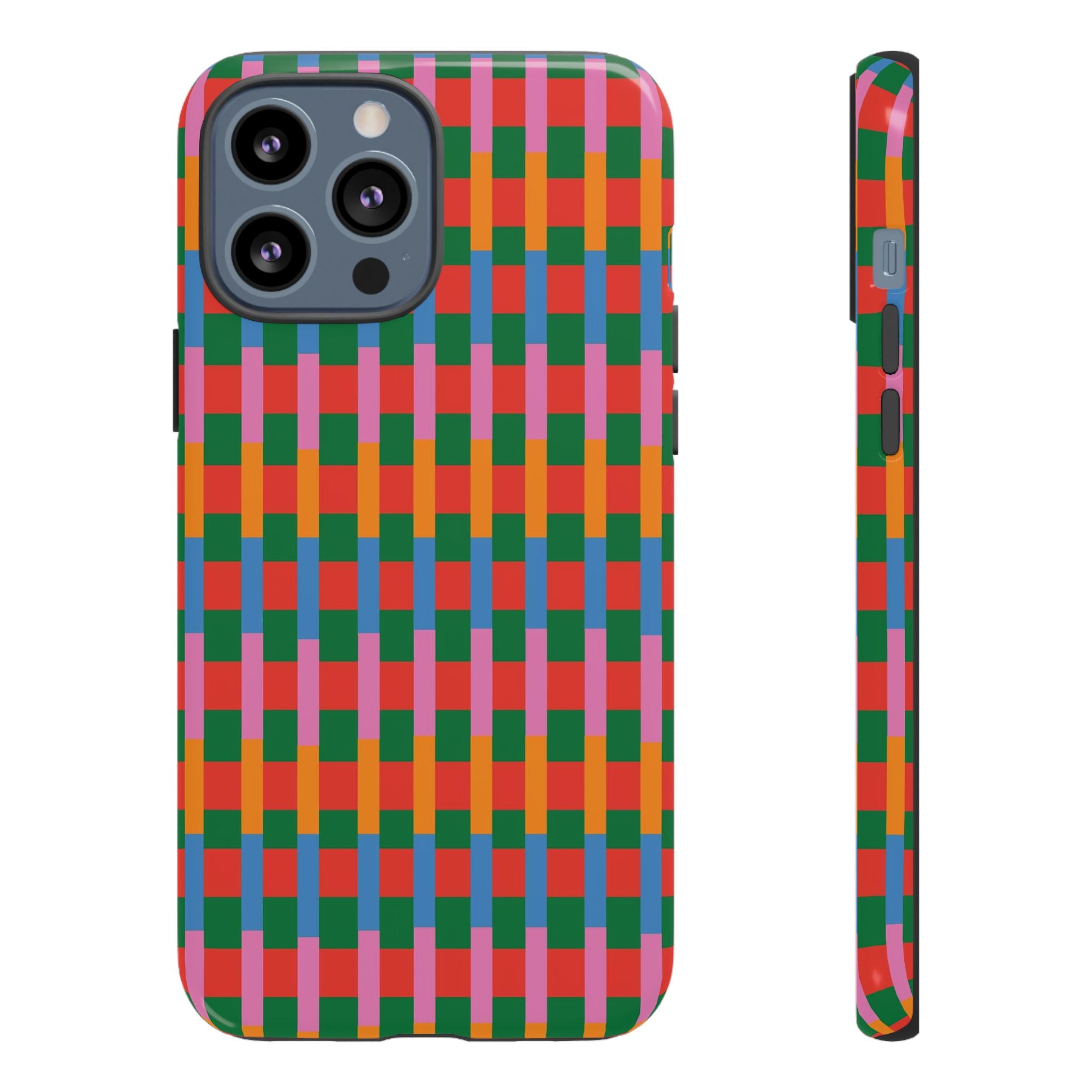 Candy Striped Pattern Phone Case - Tough & Trendy