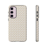 Pretty Gold and Grey Dots Phone Case - Tough & Trendy