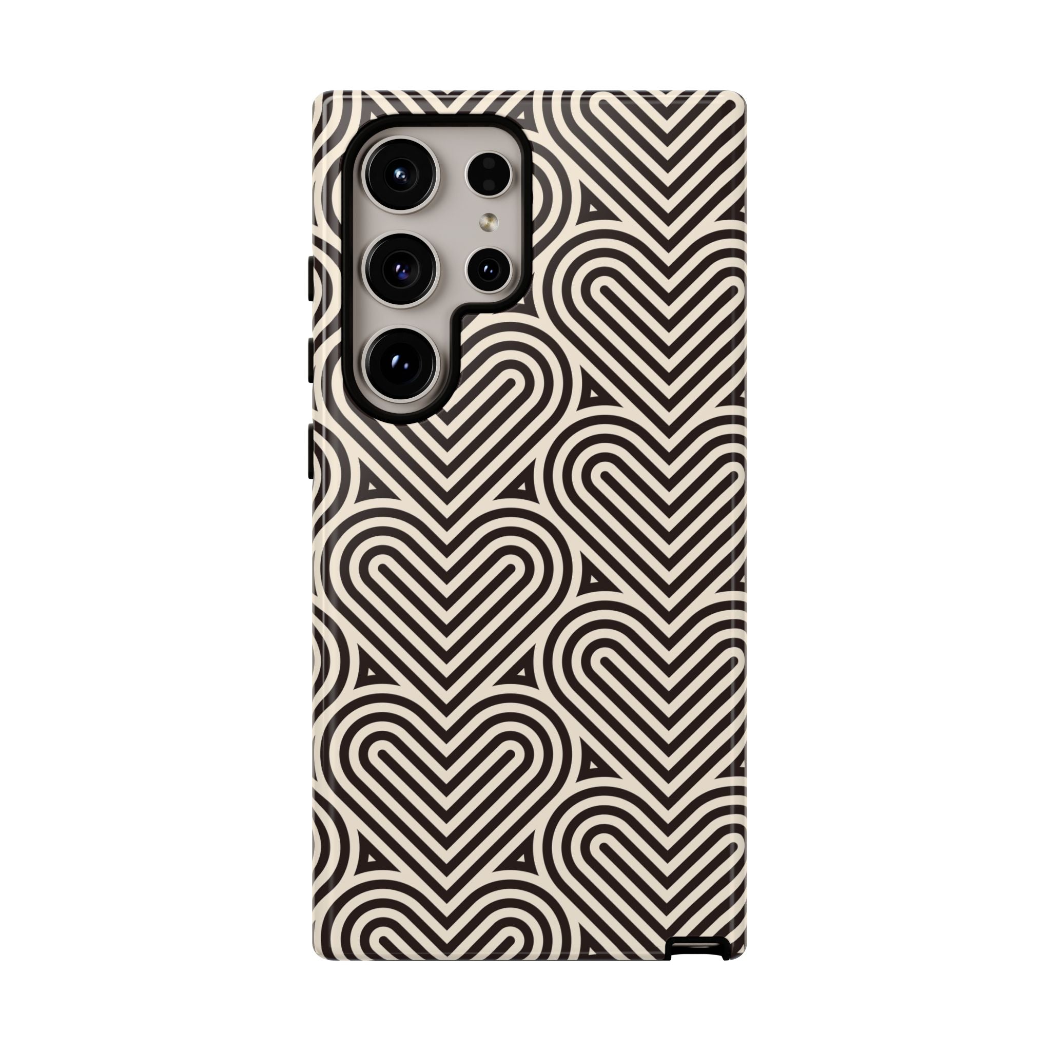 Hearts Beat Pattern Phone Case - Tough & Trendy