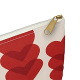 Red Red Hearts - Accessory Pouch