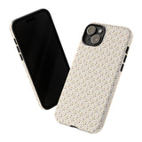 Pretty Gold and Grey Dots Phone Case - Tough & Trendy