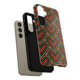 Stylish Heart Pattern Phone Case - Tough & Trendy