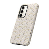 Pretty Gold and Grey Dots Phone Case - Tough & Trendy