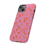 Tangerine Marble Pattern Phone Case - Tough & Trendy