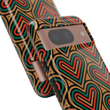 Hearts Beat Pattern Phone Case - Tough & Trendy