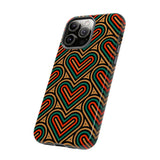 Stylish Heart Pattern Phone Case - Tough & Trendy