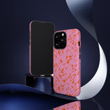 Tangerine Marble Pattern Phone Case - Tough & Trendy