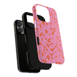 Tangerine Marble Pattern Phone Case - Tough & Trendy