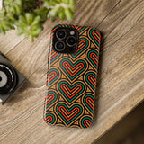 Stylish Heart Pattern Phone Case - Tough & Trendy