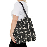 Cobblestone Black Original Art Tote Bag