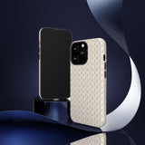 Pretty Gold and Grey Dots Phone Case - Tough & Trendy