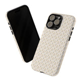 Pretty Gold and Grey Dots Phone Case - Tough & Trendy