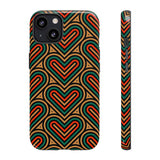 Stylish Heart Pattern Phone Case - Tough & Trendy