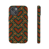 Stylish Heart Pattern Phone Case - Tough & Trendy