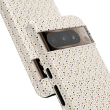 Pretty Gold and Grey Dots Phone Case - Tough & Trendy