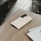 Pretty Gold and Grey Dots Phone Case - Tough & Trendy