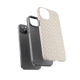 Pretty Gold and Grey Dots Phone Case - Tough & Trendy