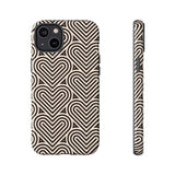 Hearts Beat Pattern Phone Case - Tough & Trendy